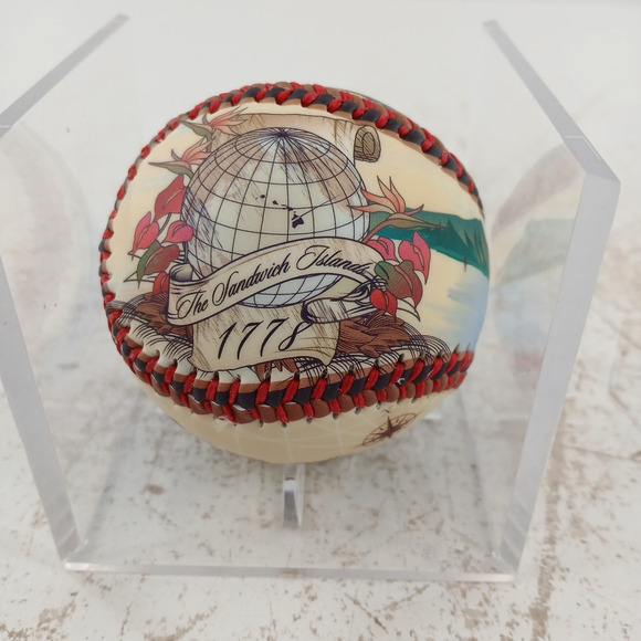 Sandwich Islands 1778 Collectible Baseball Globe Map Design Hawaii Souvenir Rare - Picture 5 of 7
